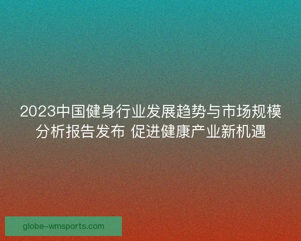 2023中国健身行业发展趋势与市场规模分析报告发布 促进健康产业新机遇